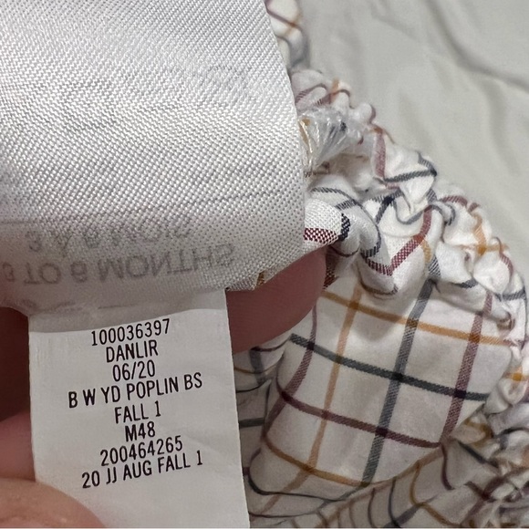 Janie & Jack BABY PLAID POPLIN BODYSUIT Dress Shirt - Picture 6 of 7